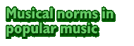 Musical norms in popular music