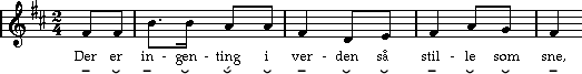 Der er ingenting i verden s stille som sne